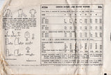1950's Simplicity Button-up Blouse Pattern - Bust 36" - No. 4256