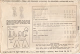 1940's Simplicity Two Piece Dress with Peplum Jacket Pattern - Bust 34" - No. 2310