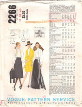 1970's Vogue Paris Original - Yves Saint Laurent - Misses Suit and Blouse - Bust 38" - No. 2266