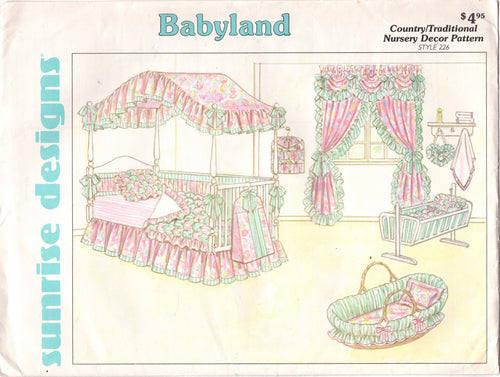 1990's Sunrise Designs Baby Nursery Decor Pattern - Babyland - No. 226