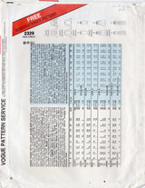 1980's Vogue Career Wardrobe Double Breasted Jacket, Blouse, Pancil or Flared Skirt and Straight Leg Pants Pattern - Bust 30.5-32.5" - No. 2329