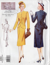 1940's Vogue REPRODUCTION Two Piece Suit Dress Pattern - Bust 30.5-32.5" - No. 2353
