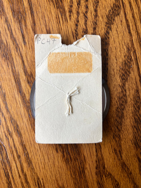 1950’s La Mode Large Cream Color Coat Button - 2 1/2" -  on card (PC47)