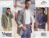 1990's Vogue Men's Single Breasted Jacket Pattern - Chest 38-42" - No. 2852