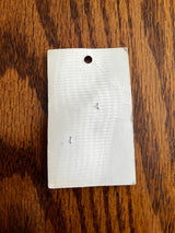 1980’s La Petite Moss Green Pearlescent Plastic Button - Set of 2 - 1" - on card