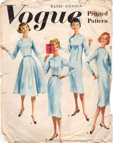 1950's Vogue Basic Dress Pattern - Bust 35