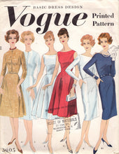 1950's Vogue Basic Dress Pattern - Bust 38" - No. 3005