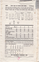 1950's Butterick Child's Coat Pattern in Two Lengths - Chest 24" - No. 7907