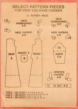 1970's McCall's Scoop Neck Midi or Maxi Dress Pattern  - Bust 41" - No. 3184