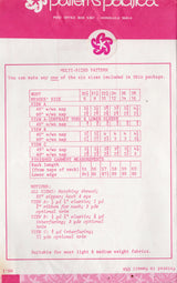 1970's Patterns Pacifica Empire Waist Dress Pattern - Bust 30.5-38" - No. 3068