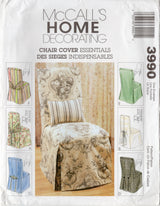 2000’s McCall’s Home Decorating Chair Covers Pattern - No. 3990