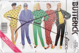 1980's Butterick Pullover or Zip Front Sweatershirt, Sweatpants or Shorts Pattern - Bust 30.5-36" - no. 4118