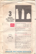 1970's Vogue One Piece Dress Pattern with Elastic Waist and Scoop Neckline - Bust 34" - No. 7569