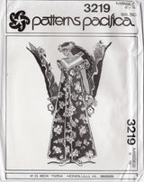 1980's Patterns Pacifica MuuMuu Dress with Lantern Sleeves Pattern - Bust 30.5-40" - No. 3219