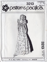 1980's Patterns Pacifica MuuMuu Dress with Pleated Collar Pattern - Bust 30.5-40" - No. 3213