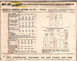 1950's McCall's Sheath Dress with Thin Straps Dress and Jacket Pattern - Bust 32" - No. 3219