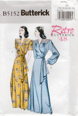 2000's Butterick "Retro" Wrap Robe and Belt Pattern based on 1940's pattern - Bust 38-46" - No. 5152