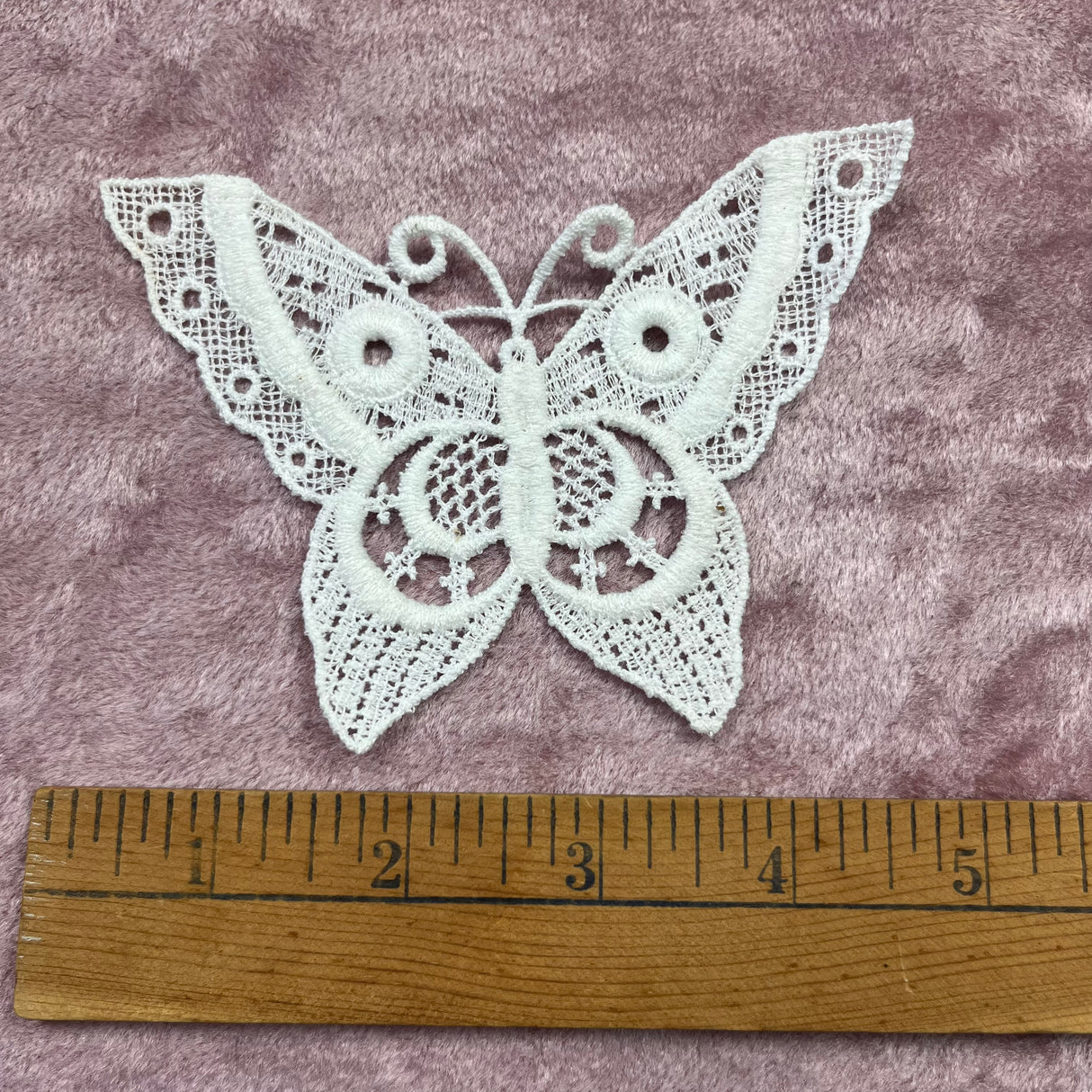 1970’s Butterfly Appliqué - Hirschberg, Schutz & Co - White color - deadstock