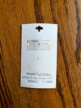 1980’s La Mode Light Purple Carved Plastic Button - Set of 3 - 1/2” - on card