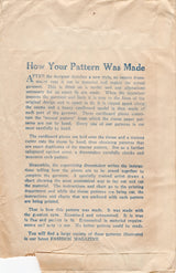 1920's Mail Order One Piece Dress with Accent Shoulder Drape and Skirt Insert Pattern - Bust 36" - No. 3404