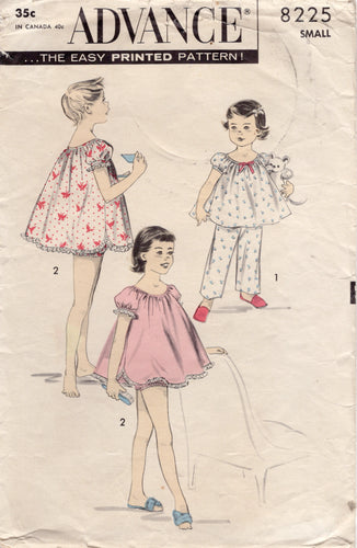 1950's Advance Child's Two Piece Pajama set - Chest 21-23