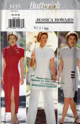 1990's Butterick Jessica Howard Dress, Two Piece Dress or Pants Suit Pattern - Bust 34-38" - No. 3435