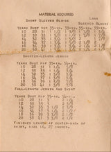 1940's Mail Order Blouse, Vest and 6 Gore Skirt Pattern - Bust 34" - No. 3301