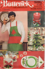 1970's Butterick Christmas Aprons, Pillows, Crafts pattern - UC/FF -  No. 5092