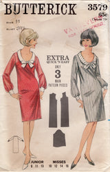 1960’s Butterick Scoop Neck Sheath Dress Pattern - Bust 31.5" - No. 3579