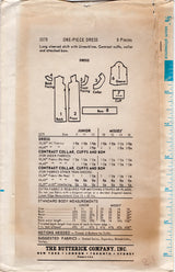 1960’s Butterick Scoop Neck Sheath Dress Pattern - Bust 31.5" - No. 3579