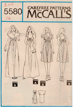 1970's McCall's Sundress and Wrap Cover Up Pattern  - Bust 30.5-38" - No. 5580