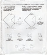 2000’s McCall's Baby Room Essentials, Lamb or Duck Bath Towel, Wash Mitt, Bib, Bootie and Blocks - One Size - No. 3697