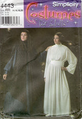 2000's Simplicity Star Wars style Leia Organa Costume Pattern - Bust 36-44" - No. 4443