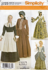 2000's Simplicity Colonial and Puritan Dress Costume Pattern - Bust 30.5-44" - No. 2723