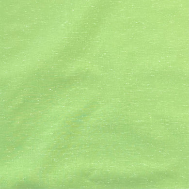 1970's Green/White Woven Cotton Blend Fabric - BTY