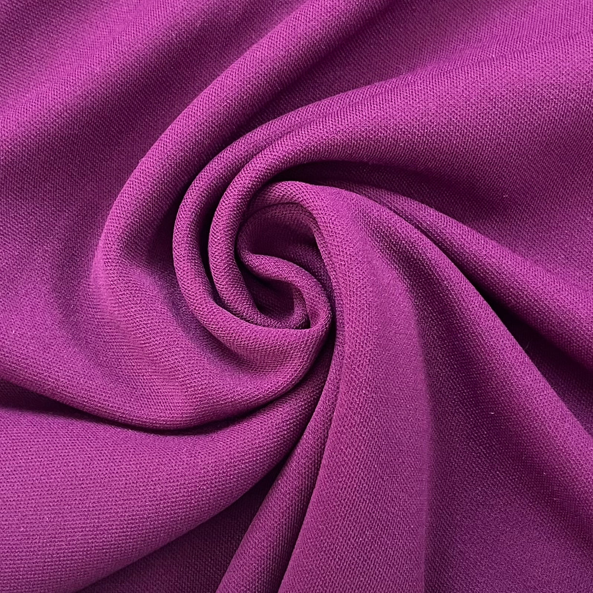 1970’s Eggplant Purple Solid Fabric-  Polyester - BTY