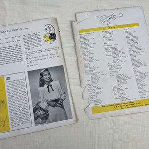 1940’s Learn to Sew Booklet by J&P Coats - Softcover