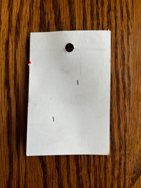 1980’s La Moderne Large White Plastic Buttons - Set of 2 - 1 3/8” - on card