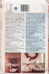 1980's Butterick Christmas Geese Crafts pattern -  No. 5803