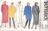 1980's Butterick Straight Double Breasted Coat Pattern - Bust 31.5-34" - UC/FF - No. 4044