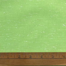 1970's Green/White Woven Cotton Blend Fabric - BTY