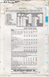 1960's Butterick Sheath Dress with stand collar and Coat Pattern - Bust 42" - No. 4353