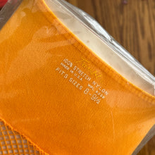 1970’s Deadstock Trimfit Orange Fishnet Stockings - Adult size 8-9.5