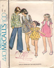 1970's McCall's Child's Yoked Blouse or Dress and Shorts Pattern - Chest 30" - No. 4401