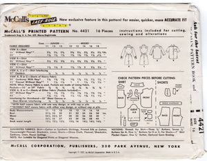 1950's McCall's Ivy League Button-up Blouse and Bermuda Shorts Pattern - Bust 36" - No. 4421