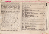 1960's Simplicity Hooded Coat, Jumpsuit, and Dress Doll Clothes pattern - 11.5" doll - No. 6208