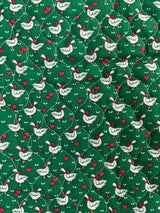 1990's Goose Novelty Print Pre-Quilted Fabric - (P250)