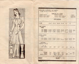 1940's Anne Adams Raised Waistline Dress Pattern - Bust 32" - No. 4507