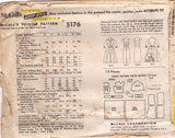 1950's McCall's Shirtwaist Dress and Slip Pattern - Bust 34" - No. 5176
