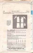 1960's Butterick Drop Waist Jumper Dress Pattern - Bust 32" - No. 4590